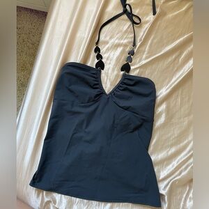 Vintage Victorias Secret Halter Beaded Neck Top